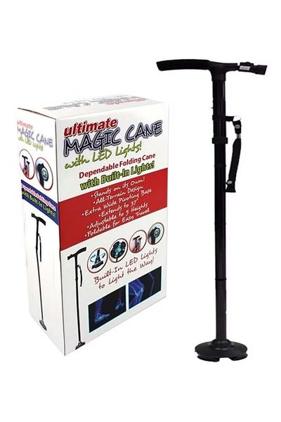 Primo Plus Dependable Folding Cane With Build-In LED Light ,Foldable Crutches For The Elderly And Sick