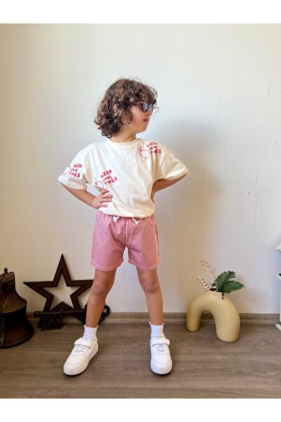 DİVİSTA Unisex Children's Multicolor Patterned Shorts