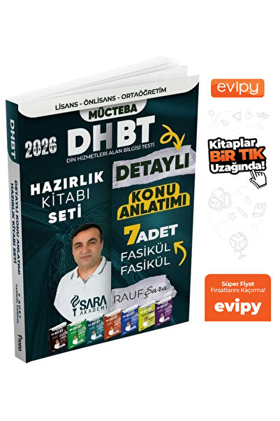Şara Akademi 2026 DHBT Mücteba Konu Anlatımı 7 Fasikül - Rauf Şara Ayraç Hediyeli