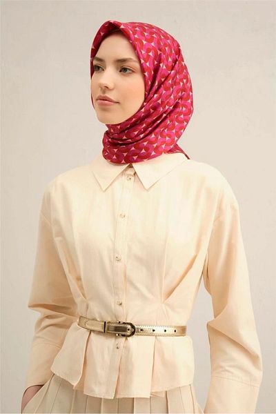Armine Armi̇ne Twill Silk Scarf 2025 Summer Season 9321D02-82