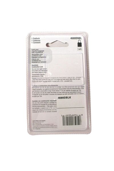 Master Lock 3-Dial Resettable Combination Luggage Padlock 30mm