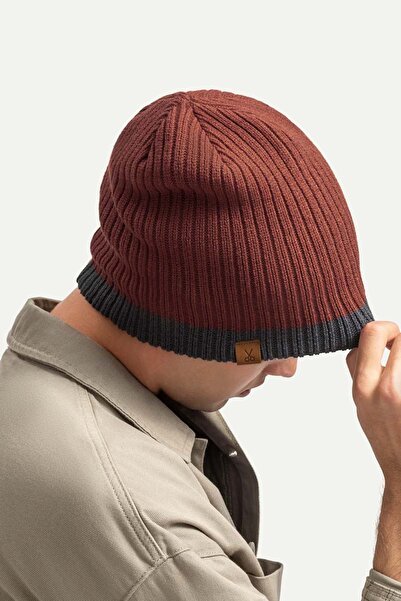 KAFT Unisex Beret - Kleurendok - Brick
