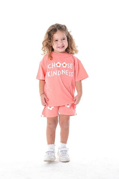 Daisy Dolly Girl's Floral Patterned Cotton Shorts Set