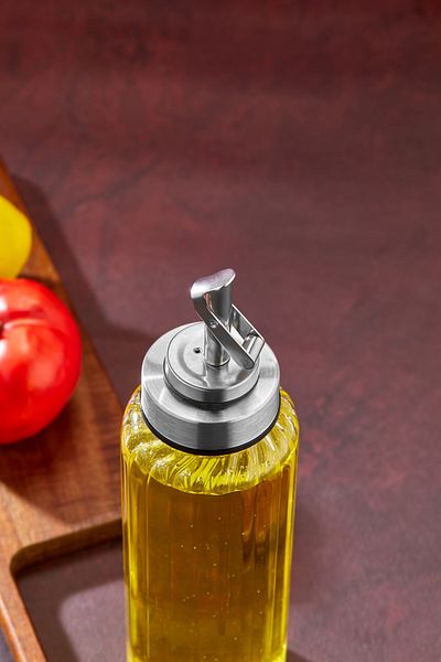 Cooker 510ml Borosilicate Glass Oil Dispenser – Practical Use in the Kitchen with Stylish, Durable and Leak-Proof Design