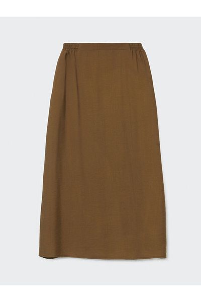 LC Waikiki Lcw Grace Green Elastic Waist A-Line Women's Skirt