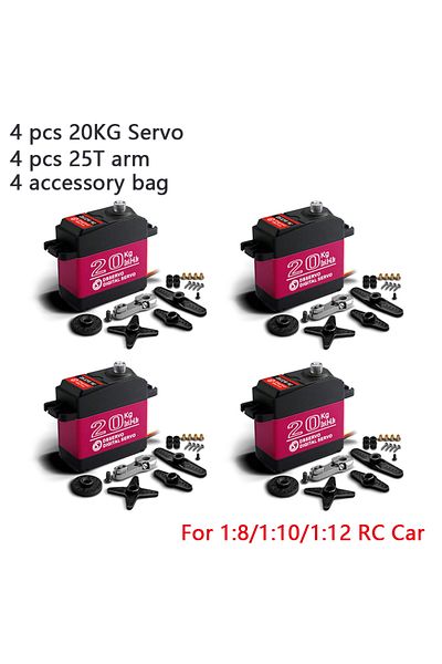 Choice 4xDS3218 Pro-270 4X Waterproof Servo 20Kg 25Kg 30Kg 35Kg 40Kg High Speed servo Pro Metal Gear Digita
