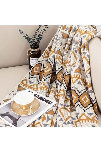 MAKINGTEC Boho Throw Blanket, 50x60 Inch (130x150 cm), Acrylic, Multicolor