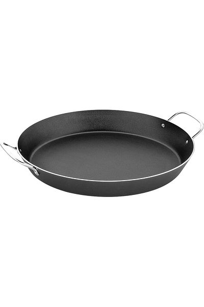 TRAMONTINA Since 1911, Made In Brazil - Loreto Graphite 38cm 5.4l Aluminum Paella Pan