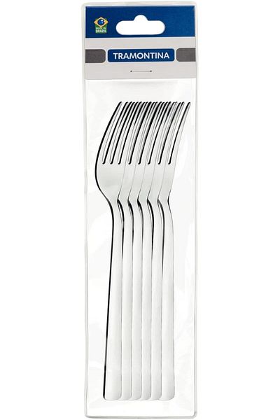 TRAMONTINA Since 1911, Made In Brazil - 6pc. Table Fork Oslo