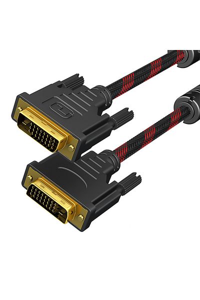 Choice كابل DVI إلى DVI بطول 1.5 متر وبطول 4.9 قدم من Vothoon DVI إلى DVI كابل DVI إلى DVI ثنائي الوصلات 24+1 من DVI إلى DVI-D من ذكر إلى ذكر من Digita