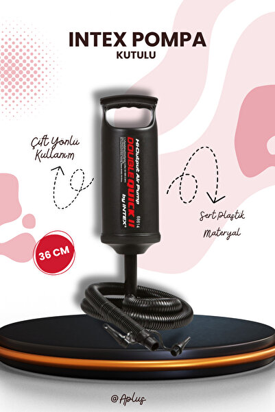 AVESSA Double Quick 36 cm Kutulu Pompa – Şişme Yatak, Bot, Havuz ve Simitler ...