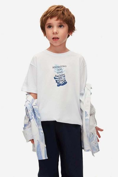 nk kids Tricou cu flori pentru băiat 48504