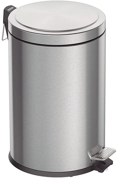 TRAMONTINA Since 1911, Made In Brazil - Brasil Plus 20l Stainless Steel Pedal Trash Bin With Removable Bucket