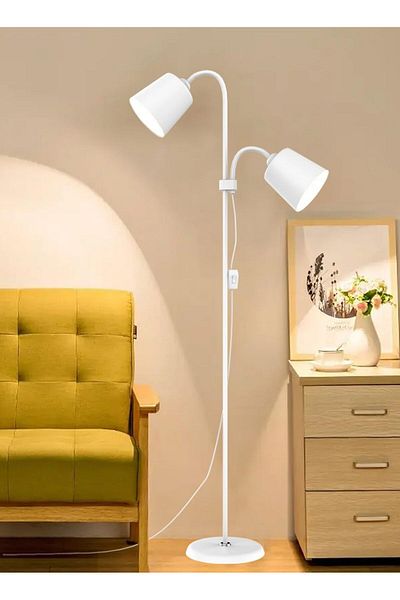 COOYA Floor Lamp, with 3 Color Temperatures Bulb, Adjustable Standing Light for Living Room, Study Room