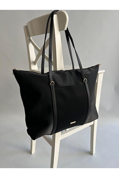 Mia Collection Geantă de mână și umăr pentru femei Almaty Model Negru