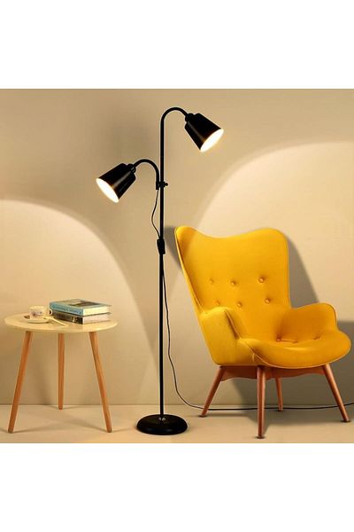 COOYA Floor Lamp, Dimmable Standing Lamp, 3 Colors Reading Lamp for Bedroom, Living Room, Office