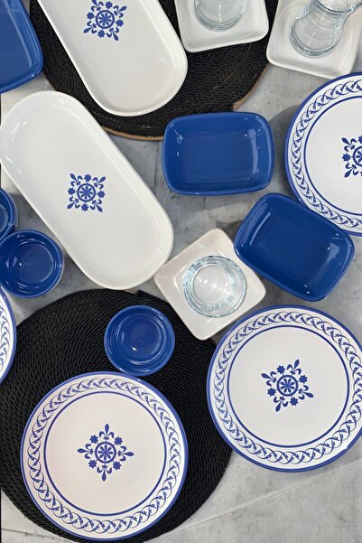 Keramika Alaçatı 46 Parça 12 Kişilik Kahvaltı Takımı