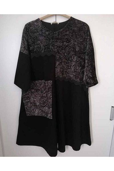 anne moda ankara Μισό μανίκι, Ανοιξιάτικο, Στιβαρό ύφασμα, Κομψό, Oversize, Μακρύ τουνίκ