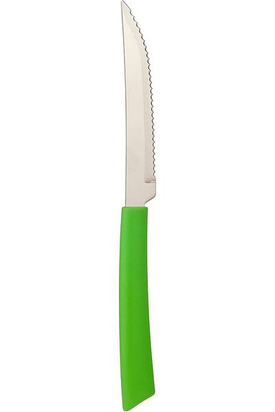 TRAMONTINA Since 1911, Made In Brazil - Brisa 4 Inches Steak Knife With Stainless Steel Blade And Green Handle