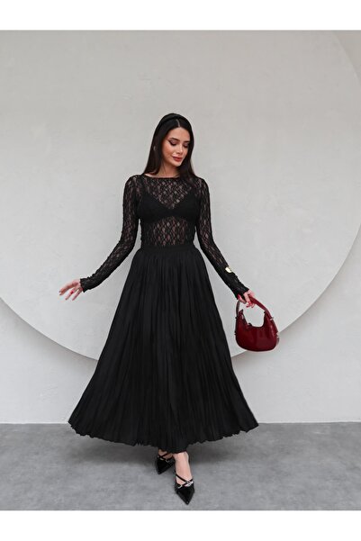 ESRAHELVACI Wrinkled Look Maxi Skirt