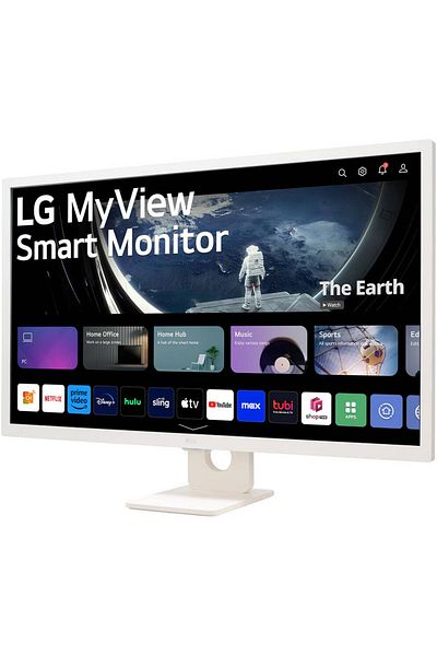 LG (32SR50F-W) Smart Monitor 32 Inch Full HD with web OS 1920 x 1080 IPS Refresh Rate 60Hz