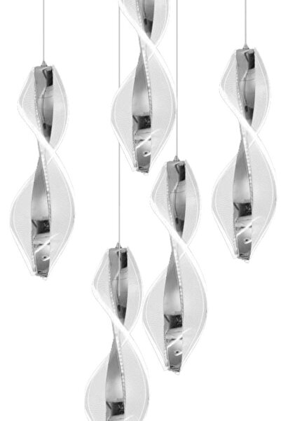 Eray Aydınlatma 8091-4 1 5li Krom Sarkıt Led Avize