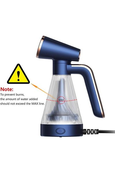 COOYA Garment Steamer, Fast Heating, 110mL Water Tank, Lightweight and Five Hole Steam Outlet, Blue