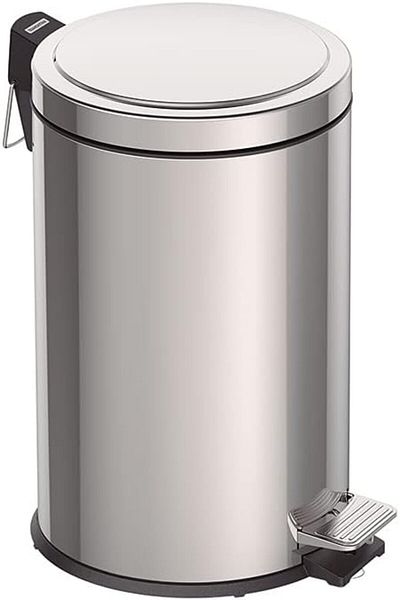 TRAMONTINA Since 1911, Made In Brazil - 12l Stainless Steel Pedal Trash Bin With A Removable Internal Bucket