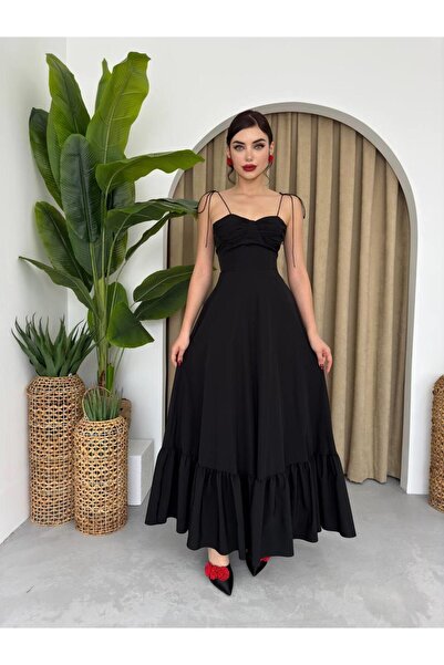 conconmoda Poplin Kiloş Uzun Elbise