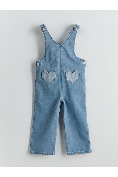 LC Waikiki Salopetă standard 100% bumbac pentru fetiță