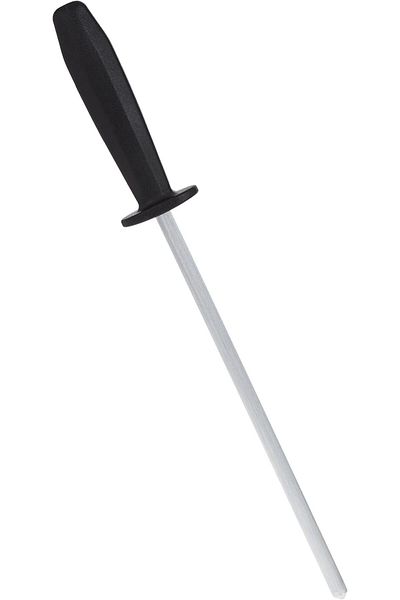 TRAMONTINA Since 1911, Made In Brazil - Plenus 8 Inches Grooved Sharpener With Carbon Steel Stem