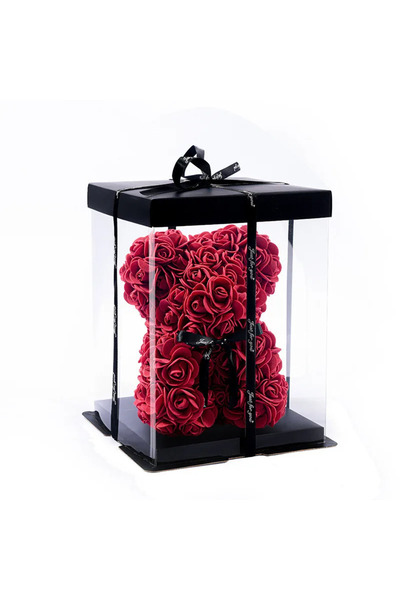 Choice زهور دب وردية صناعية من قطعة واحدة على شكل دب، هدايا رومانسية إبداعية ...