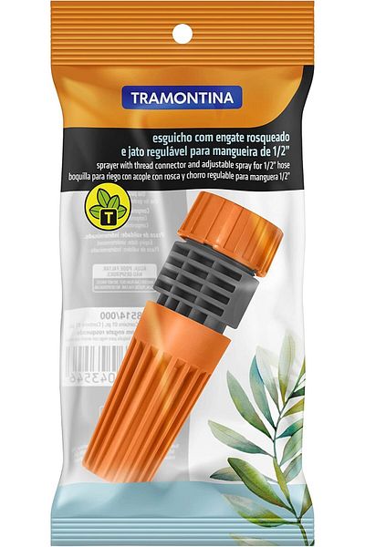 TRAMONTINA Since 1911, Made In Brazil - Plastic Sprayer With Thread Connector & Adjustable Spray