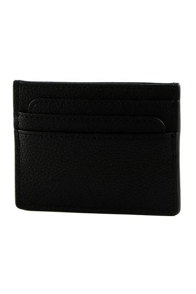 Guess Jeans Černé pouzdro na kreditní karty Guess Meridian SLG Black