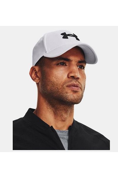Under Armour Men's Adjustable Logo Patterned White Sports Hat 1376700 -100