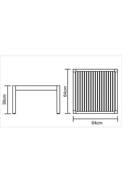 TRAMONTINA Since 1911, Made In Brazil - Fitt Coffee Table-64x64x38cm