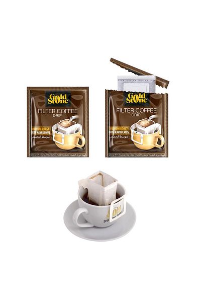 GOLD STONE Filter Coffee - Medium Roasted 16 X 8 g