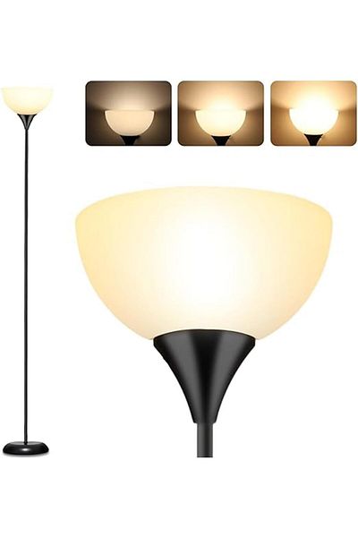 COOYA Led Floor Lamp, with 3 Levels Dimmable, Drop-Resistant, for Living Room Bedroom