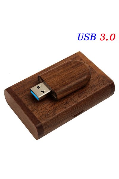 JASTER 16GB Walnut with box JASTER USB Flash Drive 3.0 128GB 64GB 32GB Wooden /Bamboo Memory Stick 16GB 8GB