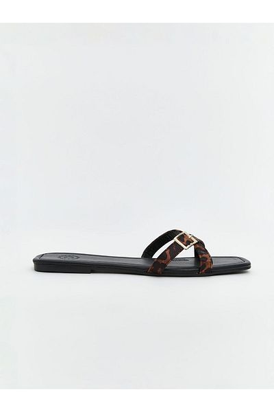 LC Waikiki Leopard Patterned Women's Slippers