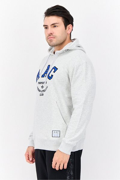 adidas Men Sportswear Fit Long Sleeve Outdoor Hoodie, Light Grey