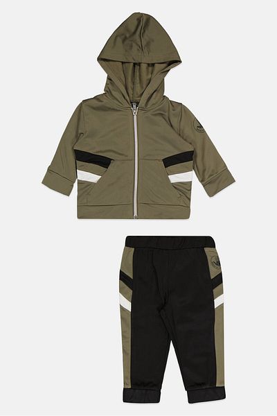 Body Glove Toddlers Boy 2 Piece Hooded Jacket And Sweatpants Set, Green