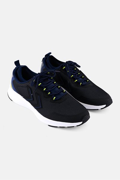 hummel Men Flow Fit Lace Up Running Shoes, Black