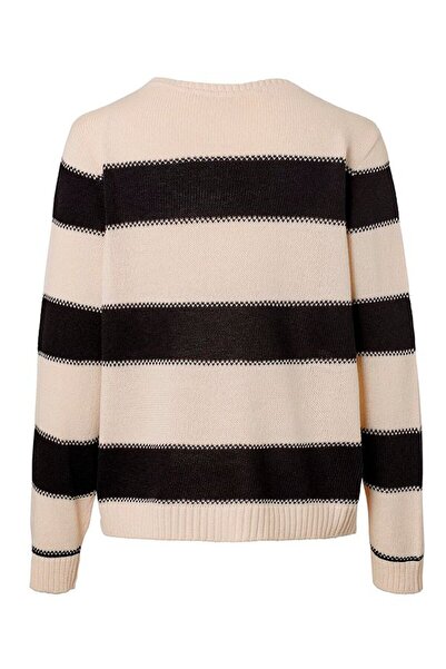 Tchibo Women Boat Neck Long Sleeve Sweater, Cream