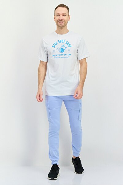 Nike Men Sportswear Fit Short Sleeves Running T-Shirt, White