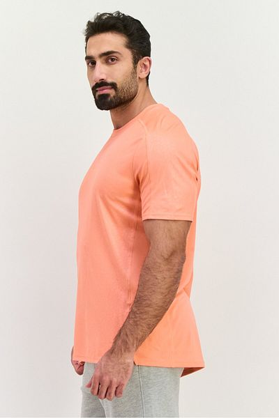 adidas Men Regular Fit Short Sleeves Training T-Shirt, Coral