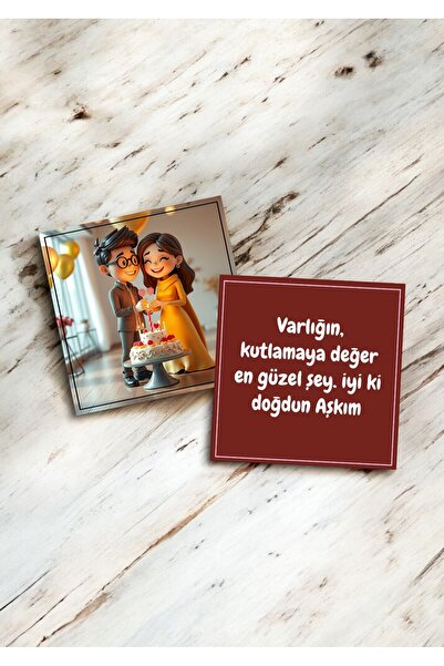 design z by zaggo Sevgiliye Doğum Günü Hediye Kartları Rengarenk Motto Kartı ...