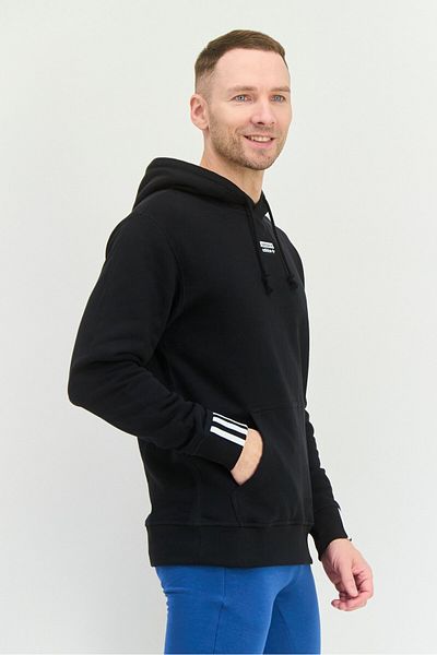 adidas Men Sportswear Fit Long Sleeve Outdoor Sweatshirt, Black