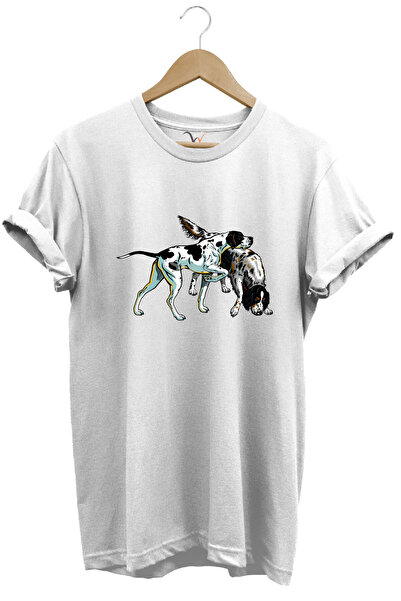 WİDİ Lov Lov Boja Pointer Setter Psi Štampano Bicikl standardnog kroja T-shirt