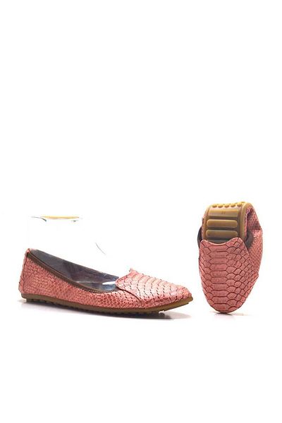 Rollbab Balerini pliabili pentru damă cu model roz croc